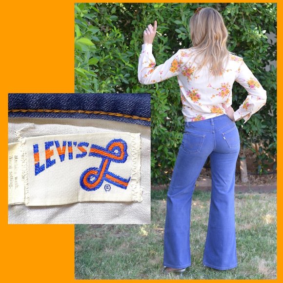 Vintage 1970s Flare Bell Bottom Levi's - Picture 5 of 8